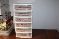 6 DRAWER CABINET 100+STAMPS