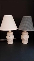 PAIR OF BEDSIDE LAMPS