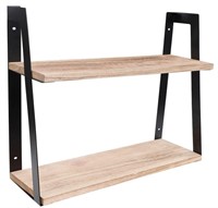 CreekView Home Emporium 2 Tier Bookshelf Black Wal