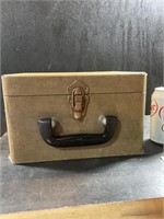 Vintage camera slides box with cubbies