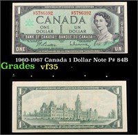 1960-1967 Canada 1 Dollar Note P# 84B Grades vf++
