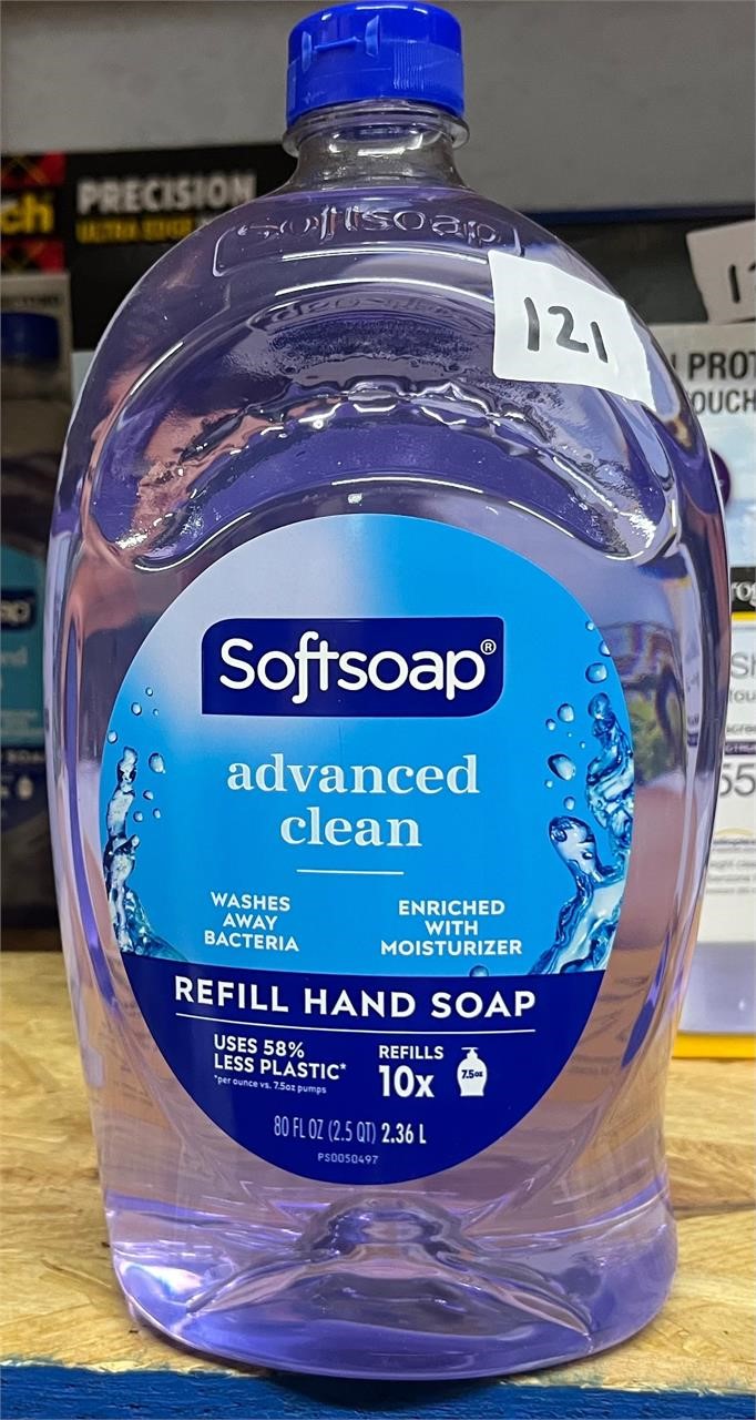 Soft Soap Advanced Clean Refill Hand Soap, 80floz