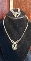 Vintage Necklace and Bracelet Costume Rhinestones