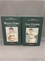 (2) Hartland Ltd. Edition Ford & Gehrig Statues