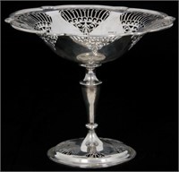 English Sterling Silver Reticulated Compote
