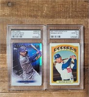 2x Mookie Betts topps baseball cards