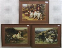 Set of 3 Hunting Dogs By James Hardy