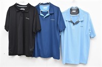 (3) Columbia Omni - Wick / Shade Polo Shirts XXL