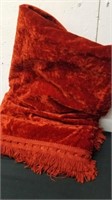 Twin size vintage velvet blanket