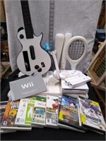 WII-Nintendo 7games guitar Nerf bat +much more