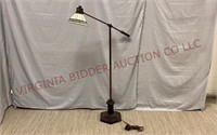 Reading Floor Lamp w Stained Glass Shade