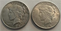 1922-P/S Peace Dollars