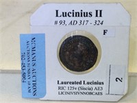 Ancient Coin - Lucinius II - 317-324 AD - in flip