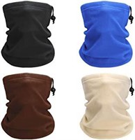 YESURPRISE 4 Packs Polar Fleece Neck Gaiters