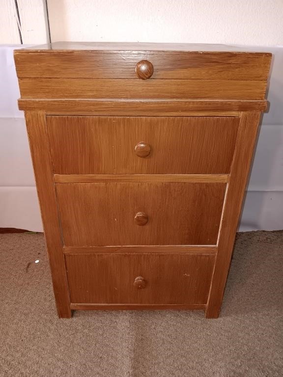 3 Drawer Sewing Chest w/ Contents