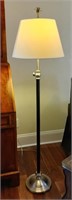 Black and Silver Tone Floor Lamp