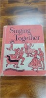 Vintage singing together hardcover book by Lilla
