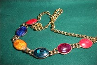 Vintage Colored Stones Necklace