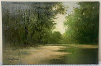 Creek Landscape by R. Michael Shannon Oil