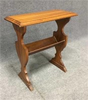 Wood Side Table w/ Shelf