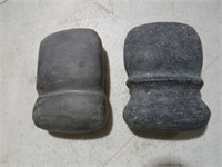 PAIR OF SMALL GROOVED AXES