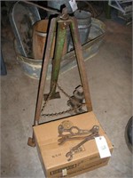 OLD BUMPER JACK & FORD TOOLS