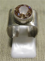 Gertrude Zachary Sterling Silver Citrine Ring