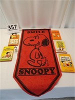 Vintage Snoopy Books & Banner