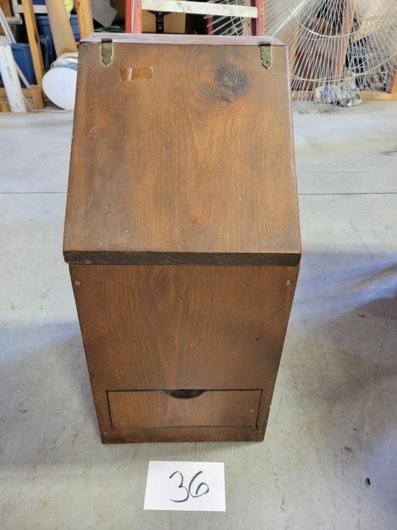 Wooden Potato Bin 11"x13"x24"