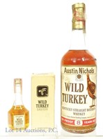 Wild Turkey Bourbon (4/5 Qt) & Liqueur Mini