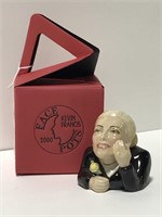 Evita Face Pot by Kevin Francis w/ original box