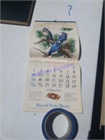 Hoods store calendar  1955