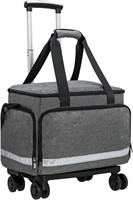 Gray Medical Rolling Bag for Doctors  22x14x10
