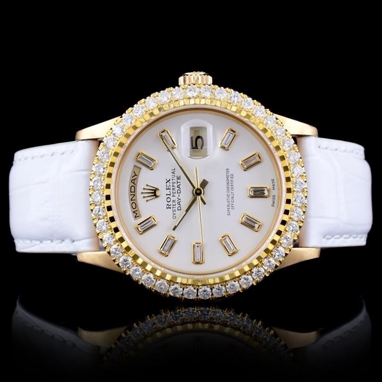 2.50ct Diamond Rolex President Day-Date Watch 18K