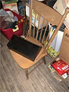 Mail box and chair
