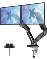 HUANUO DUAL MONITOR STAND, FULLY ADJUSTABLE