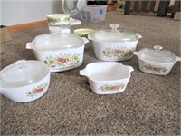 Corningware Dish Set (4) w/lids