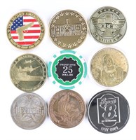 (9) x MISC COLLECTIBLE COINS