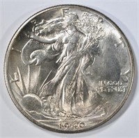 1940 WALKING LIBERTY HALF DOLLAR  GEM BU