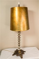 Table Lamp with Glass Disk Base