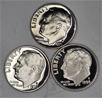 1975-76-98 S Mint GEM Proof Roosevelt Dimes