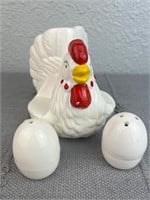 Chicken Egg Napkin Holder Salt and Pepper Shakers