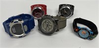 5 Wristwatch lot, including Timex