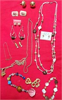 COLLECTION COSTUME JEWELRY NECKLACE EARRINGS MORE