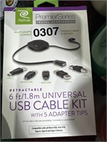 RETRAK UNIVERSAL USB CABLE KIT RETAIL $30