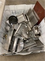 Large Lot of Stainless Steel Lids, Inserts etc