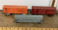 Train car lot of 3