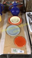 Fiesta Plates, bowl, pitcher