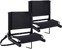 Bleacher Seat Chairs with Backs and Cushion