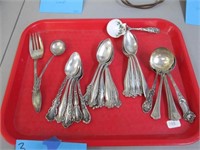 Sterling Silver Spoons/Fork. Weighs 18.8 oz